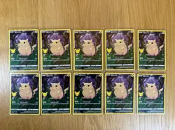 Pokemon TCG Celebrations Pikachu 005/025 Lot Of 10 Full Art - Image 1