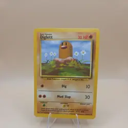 1999 Pokemon TCG Diglett 47/102 Common Unlimited Base SetNear Mint - Image 1