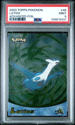 2003 Topps Pokemon Latios Advanced Holo Foil PSA 9 Low Pop - Image 1