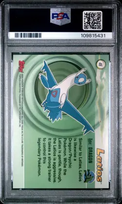 2003 Topps Pokemon Latios Advanced Holo Foil PSA 9 Low Pop - Image 2