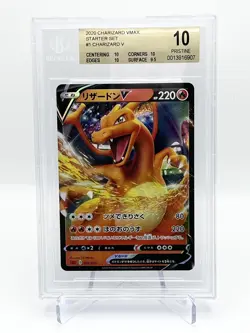 2020 Pokemon Charizard VMAX Starter Set 1 Charizard V BGS 10 - Image 1