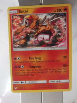 104PK047 - Entei - 47/214 - Lost Thunder - Rare -NM (1) - Image 1