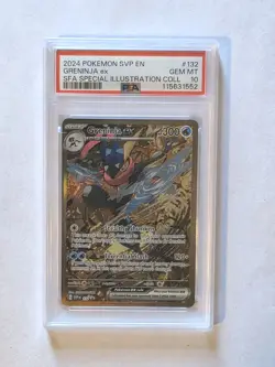 POKEMON PSA 10 2024 Black Star Promo Greninja ex 132 SVP132 SVP *5163 - Image 1