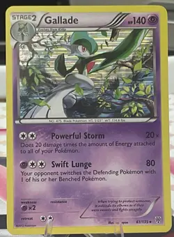 Pokemon TCG Gallade 61/135 Holographic Rare Plasma Storm LP/NM Condition - Image 1