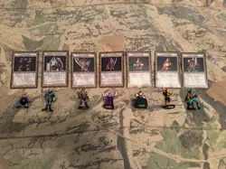 Yugioh Dungeon Dice Monsters 7 Starter Set Cards + Figures Bundle, English, Used - Image 1