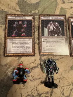 Yugioh Dungeon Dice Monsters 7 Starter Set Cards + Figures Bundle, English, Used - Image 2