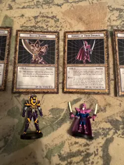 Yugioh Dungeon Dice Monsters 7 Starter Set Cards + Figures Bundle, English, Used - Image 3
