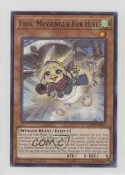 Filo Messenger Fur Hire (R) 1st Ed. YuGiOh Dark Neostorm #DANE-EN015 - Image 1