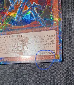 Dark Magician of Chaos (Quarter Century Secret Rare) RA03-EN134 Light Play - Image 2