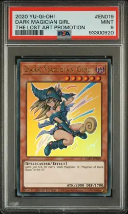 2020 YU-GI-OH! THE LOST ART PROMOTION #EN019 DARK MAGICIAN GIRL PSA 9 - Image 1