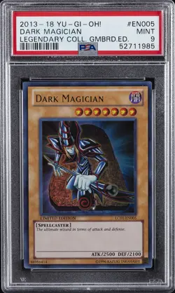 2013-2018 YU-GI-OH! LEGEND COLL GAMEBOARD ED #EN005 DARK MAGICIAN PSA 9 - Image 1