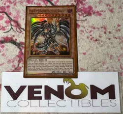 1x (VLP) Red-Eyes Darkness Metal Dragon MGED-EN009 Gold Rare 1st Edition YuGiOh - Image 1