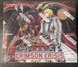 2009 Yugioh Crimson Crisis Sealed Booster Box Unl. 5DS BLACKWINGUU NO RESERVE!!! - Image 1