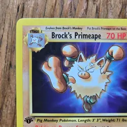 🔥Brock’s Primeape Pokemon Card 35/132 Gym Challenge 1st Edition Non-Holo -LP - Image 2