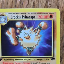 🔥Brock’s Primeape Pokemon Card 35/132 Gym Challenge 1st Edition Non-Holo -LP - Image 3