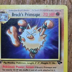 🔥Brock’s Primeape Pokemon Card 35/132 Gym Challenge 1st Edition Non-Holo -LP - Image 3