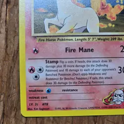 🔥Blaine’s Rapidash Pokemon Card 33/132 Gym Challenge Regular Non-Holo -LP - Image 5