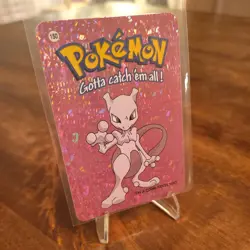 Mewtwo #150 - Vintage Vending Machine Prism Sticker 2000 - Pokemon Card - Image 1