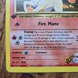 🔥Blaine’s Rapidash Pokemon Card 33/132 Gym Challenge 1st Edition Non-Holo -LP - Image 5