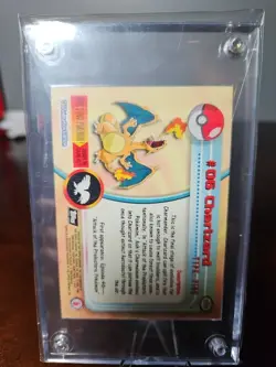2000 Topps Charizard #06 Series 1 Pokemon T.V. TCG Card Spectra Finish - Image 3