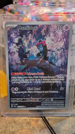 Pokemon TCG Munkidori 072/064 SV Shrouded Fable Illustration Rare Card - Image 1