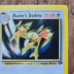 🔥Blaine’s Dodrio Pokemon Card 32/132 Gym Challenge Non-Holo Regular -LP - Image 3