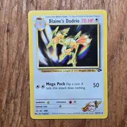 🔥Blaine’s Dodrio Pokemon Card 32/132 Gym Challenge Non-Holo Regular - LP - Image 1