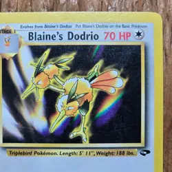 🔥Blaine’s Dodrio Pokemon Card 32/132 Gym Challenge Non-Holo Regular - LP - Image 3