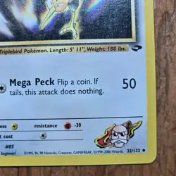 🔥Blaine’s Dodrio Pokemon Card 32/132 Gym Challenge Non-Holo Regular - LP - Image 4