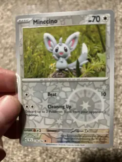 Minccino 136/162 NM/M Yuka Morii Clay Art Temporal Forces Pokemon Card - Image 1