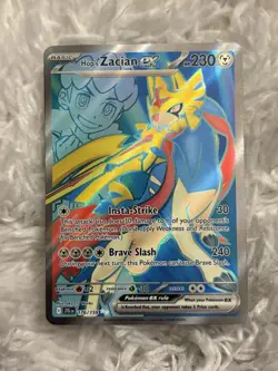 Pokemon TCG Hop's Zacian EX Holo Card 176/159 Sv09: Journey Together - Image 1