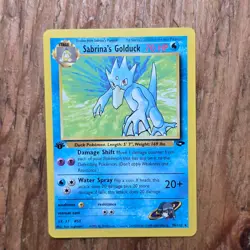🔥Sabrina’s Golduck Pokemon Card 30/132 Gym Challenge 1st Edition Non-Holo -LP - Image 1