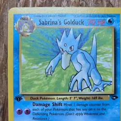🔥Sabrina’s Golduck Pokemon Card 30/132 Gym Challenge 1st Edition Non-Holo -LP - Image 2