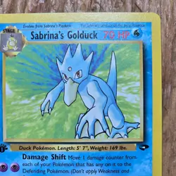 🔥Sabrina’s Golduck Pokemon Card 30/132 Gym Challenge 1st Edition Non-Holo -LP - Image 3