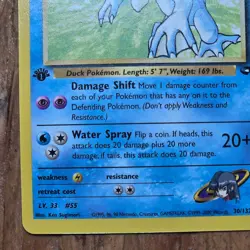 🔥Sabrina’s Golduck Pokemon Card 30/132 Gym Challenge 1st Edition Non-Holo -LP - Image 5