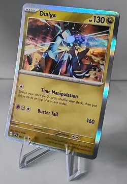 Pokemon TCG Dialga Holo Rare Card 135/191 Surging Sparks Near Mint - Image 1