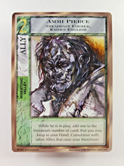 Ammi Pierce - Mythos CCG card (1996 Chaosium) Ally, Miskatonic Cthulhu Lovecraft - Image 1