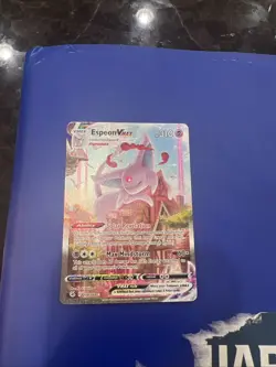 Espeon VMAX SWSH Fusion Strike Secret Rare Alt Art Pokemon Card 270/264 - Image 1