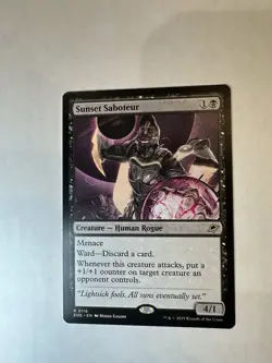 MTG Sunset Saboteur Edge of Eternities Regular Card NM Condition - Image 1