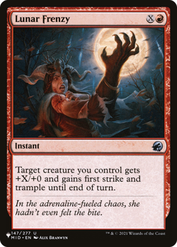 Lunar Frenzy (REGULAR) x1 - MTG The List PLST #MID-147 - Image 1