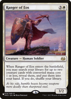 Ranger of Eos (REGULAR) x1 - MTG The List PLST #MM3-19 - Image 1