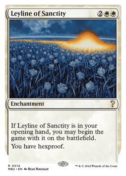 Leyline of Sanctity (REGULAR) x1 - MTG Mystery Booster 2 MB2 #14 - Image 1