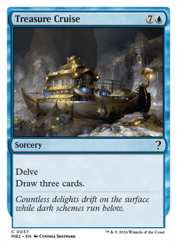Treasure Cruise (REGULAR) x1 - MTG Mystery Booster 2 MB2 #37 - Image 1