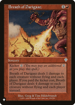 Breath of Darigaaz (REGULAR) x1 - MTG The List PLST #INV-138 - Image 1