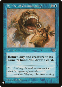 Symbol of Unsummoning (REGULAR) x1 - MTG The List PLST #POR-70 - Image 1