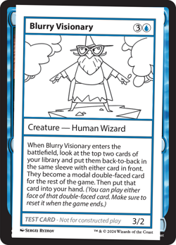 Blurry Visionary (REGULAR) x1 - MTG Mystery Booster 2 MB2 #526 - Image 1