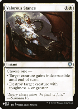 Valorous Stance (REGULAR) x1 - MTG The List PLST #CMR-390 - Image 1