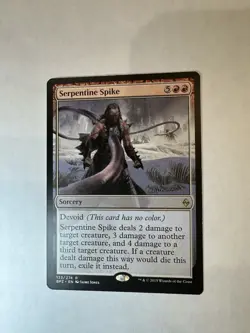 Serpentine Spike Battle for Zendikar Regular MTG Magic The Gathering RARE - Image 1