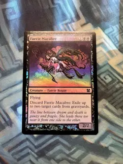 MTG Foil Faerie Macabre EX+/NM- Modern Masters - Image 1