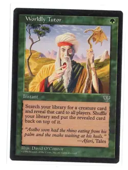 MTG Mirage - 1x Worldly Tutor - NM - Image 1
